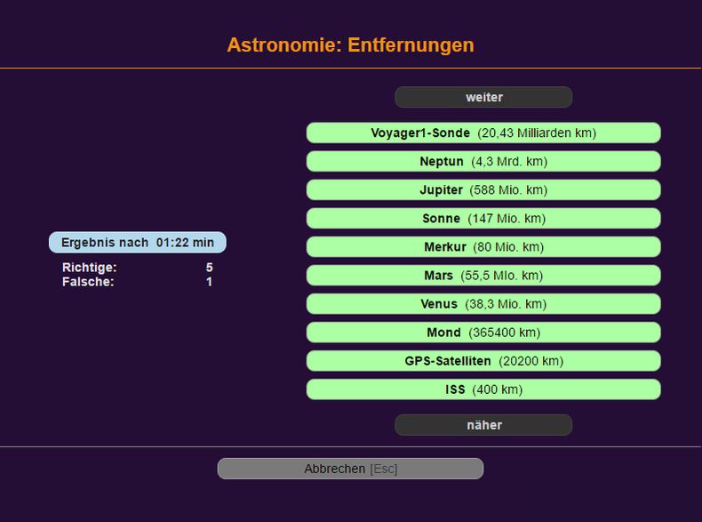 Spielergebnis